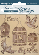 Stamperia - Decorative chips cm 14x14 - You and Me - Love Together Stamperia