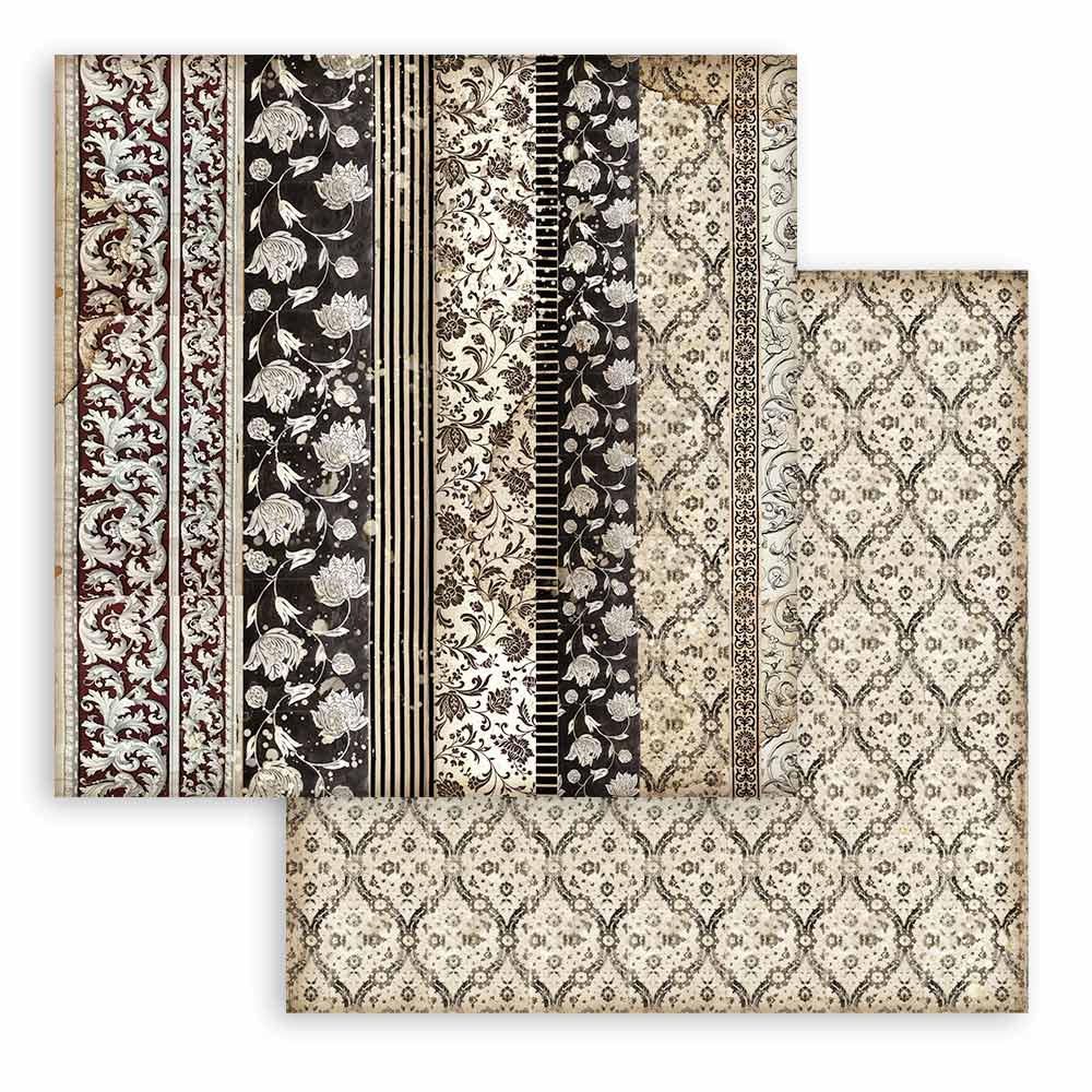 Stamperia - Desire - Maxi Backgrounds - Scrapbooking Pad - 10 Sheets - 12x12 Inch - Messy Papercrafts