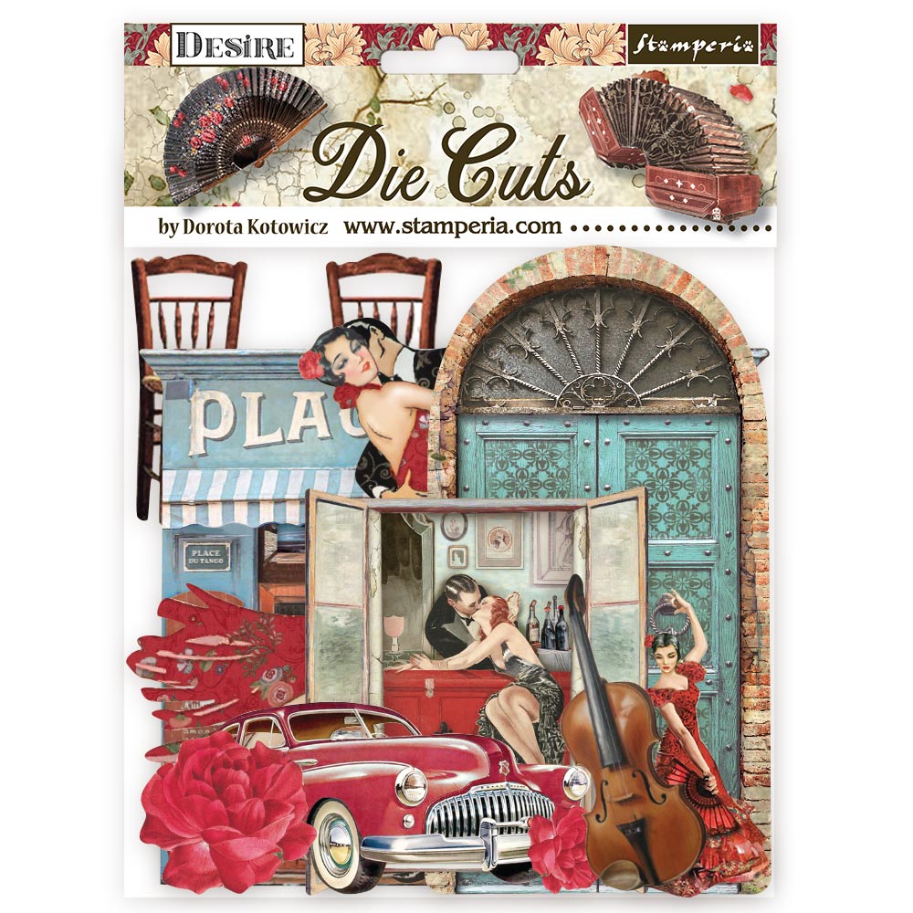 Stamperia - Die Cuts Assorted - Desire - Messy Papercrafts