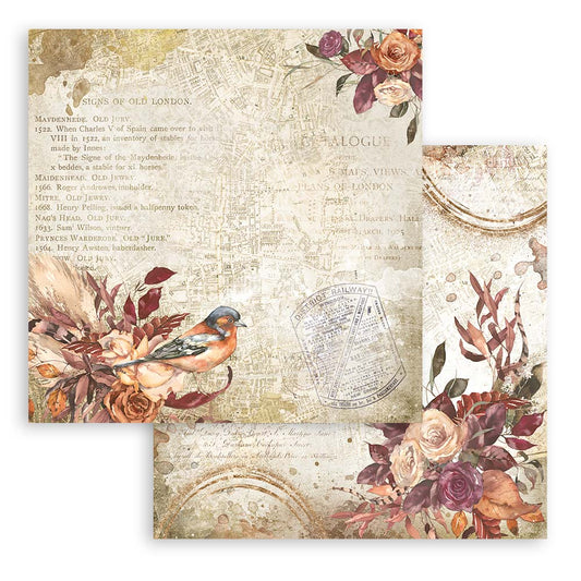 Stamperia - Our Way - Scrapbooking Pad - 10 sheets - 12x12 Inch - Messy Papercrafts