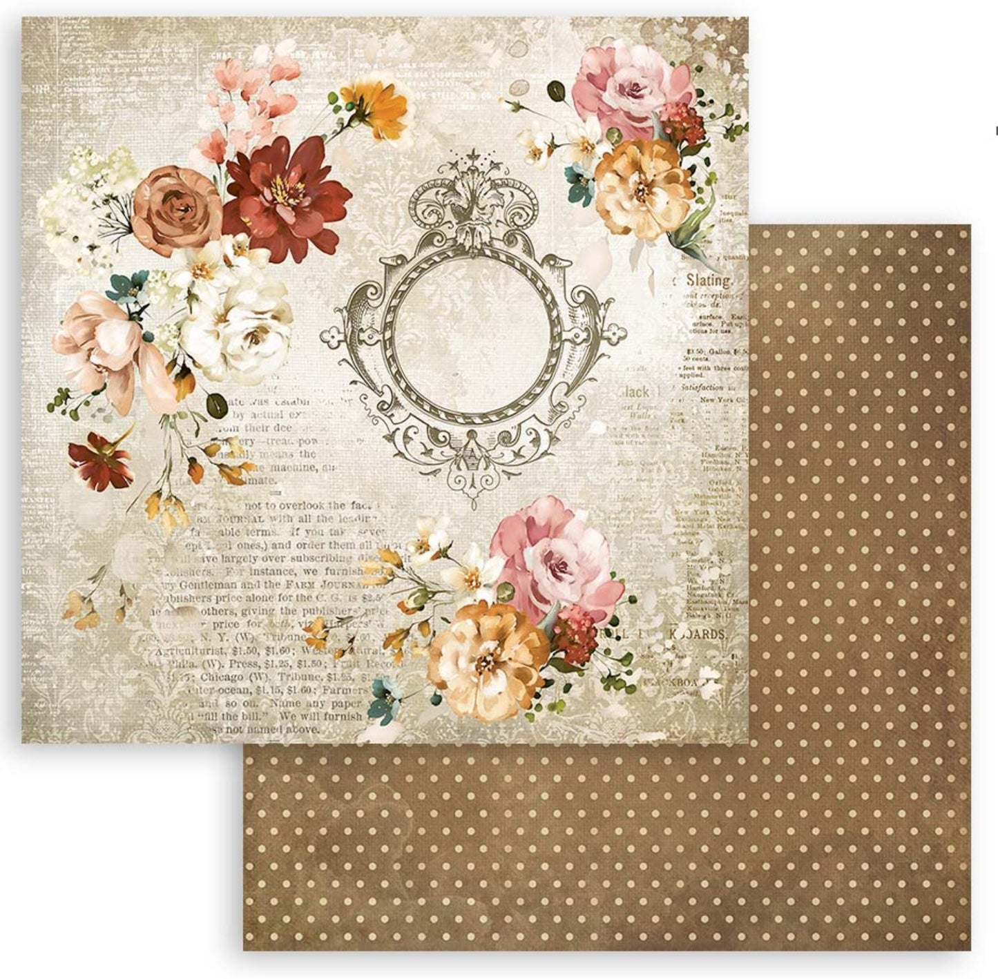 Stamperia - Scrapbooking Pad 10 sheets cm 30,5x30,5 (12"x12") - Garden of Promises Stamperia