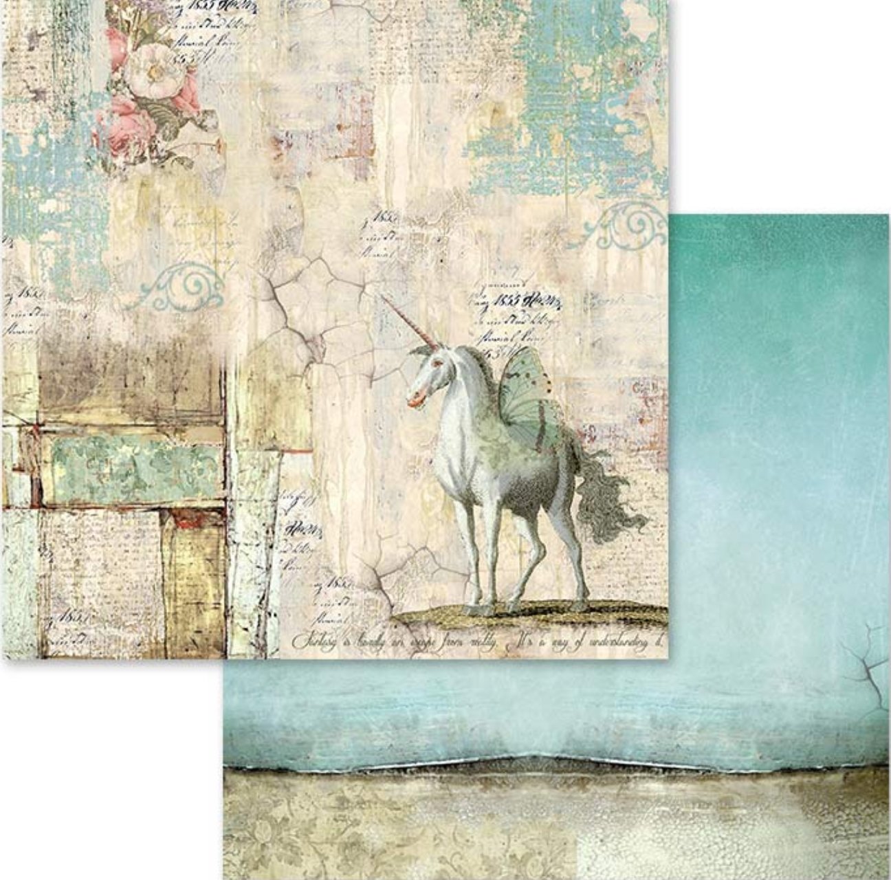 Stamperia - Scrapbooking Pad 10 sheets cm 30,5x30,5 (12"x12") - Wonderland Stamperia