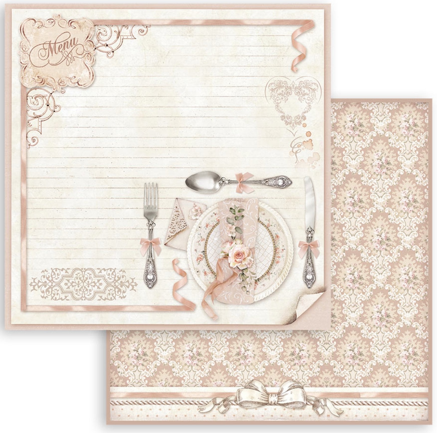 Stamperia - Scrapbooking Pad 10 sheets cm 30,5x30,5 (12"x12") - You and Me Stamperia