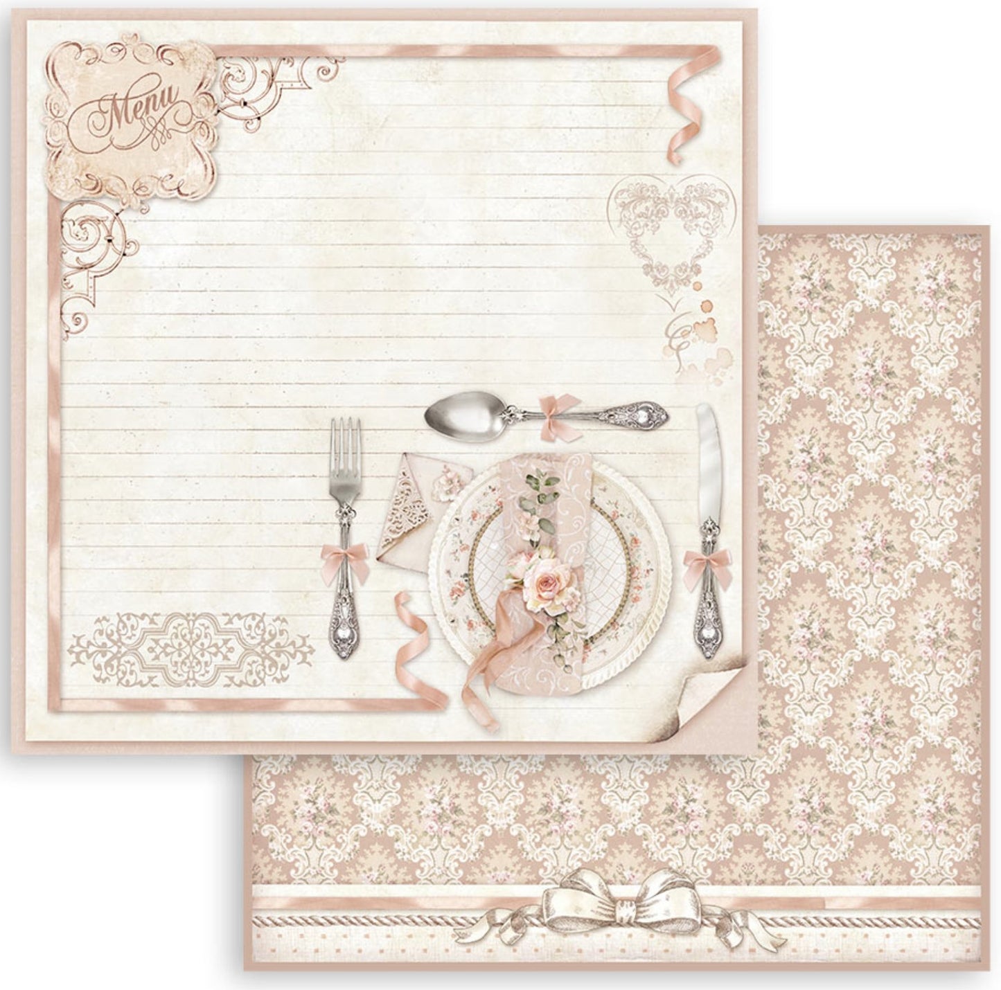 Stamperia - Scrapbooking Pad 10 sheets cm 30,5x30,5 (12"x12") - You and Me Stamperia