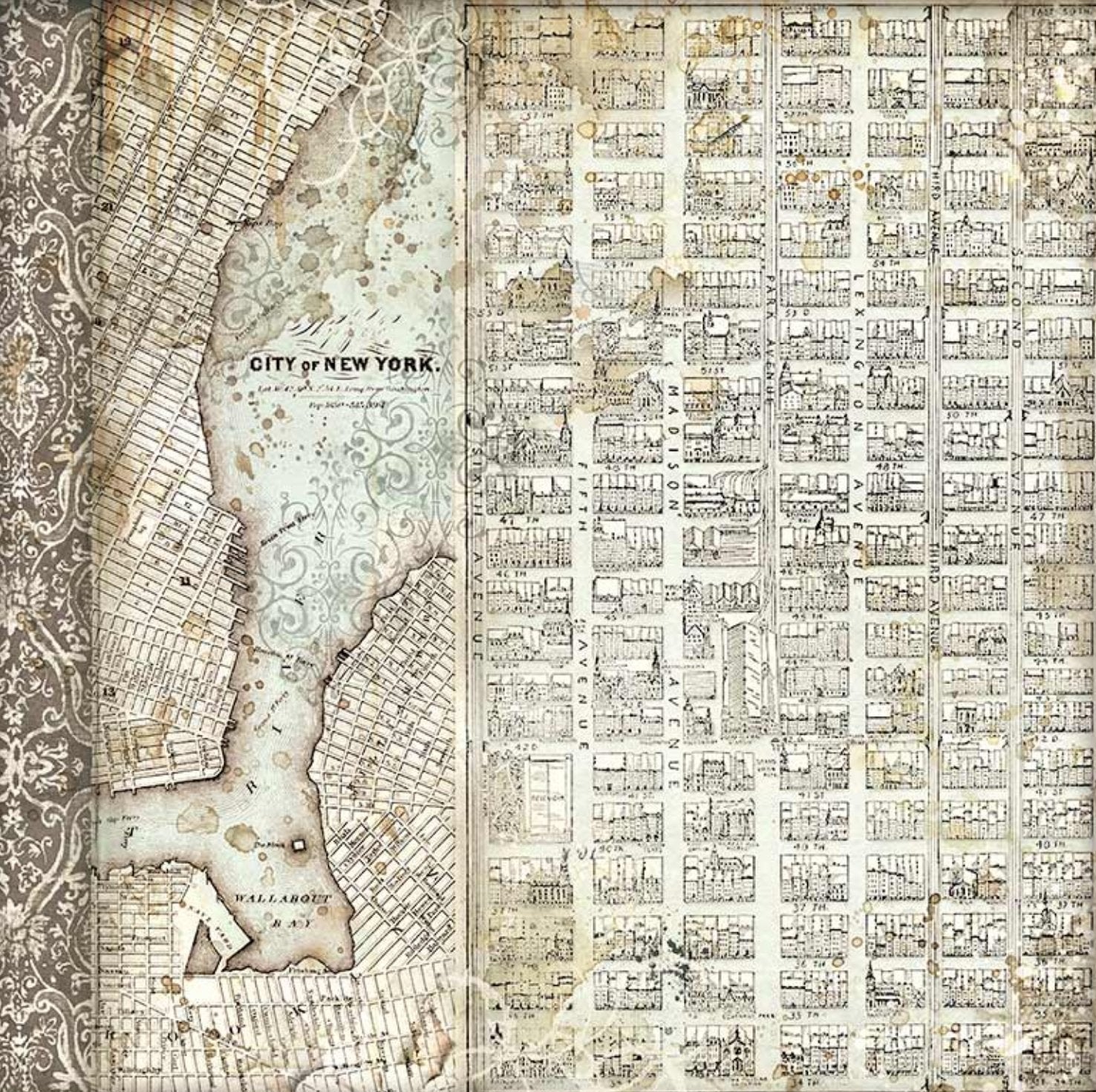 Stamperia - Scrapbooking Small Pad 10 sheets cm 20,3X20,3 (8"X8") - Sir Vagabond Aviator Stamperia