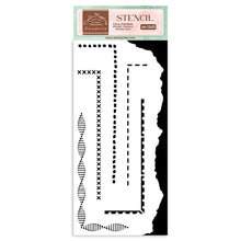 Stamperia - Stencil - Create Happiness - Borders 2 - 10 x 4.75 Inch - Messy Papercrafts