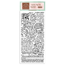 Stamperia - Stencil - Create Happiness - Post Card - Messy Papercrafts