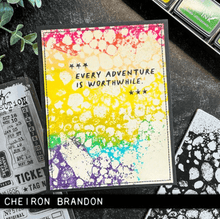 Stampers Anonymous - Tim Holtz - Cling Mounted Rubber Stamp Set -Bubbles with Gridblock - Messy Papercrafts