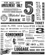 Stampers Anonymous - Tim Holtz - Cling Mounted Rubber Stamp Set - Eccentric - Messy Papercrafts