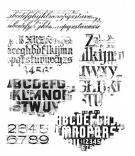 Stampers Anonymous - Tim Holtz - Cling Mounted Rubber Stamp Set - Faded Type - Messy Papercrafts
