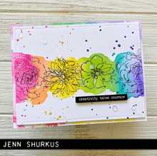 Stampers Anonymous - Tim Holtz - Cling Mounted Rubber Stamp Set - Floral Elements - Messy Papercrafts