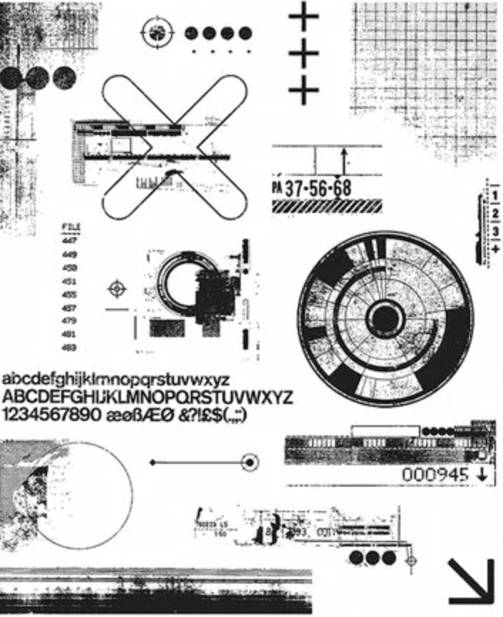 Stampers Anonymous - Tim Holtz - Cling Mounted Rubber Stamp Set - Mini Glitch - Messy Papercrafts