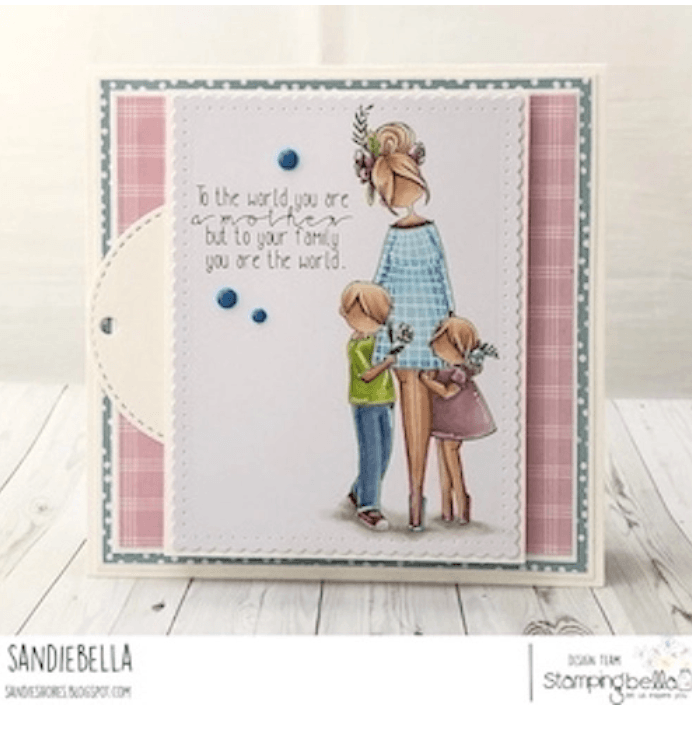 Stamping Bella - Rubber Stamp - Curvy Girl - Mom - Messy Papercrafts