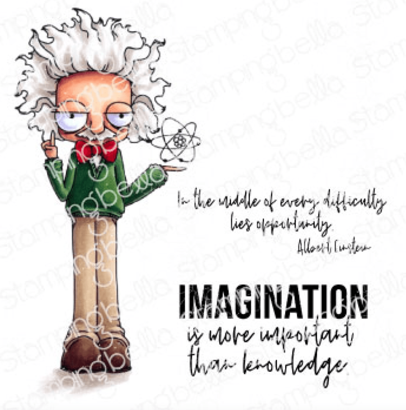 Stamping Bella - Rubber Stamp - Oddball Collection - Albert - Messy Papercrafts