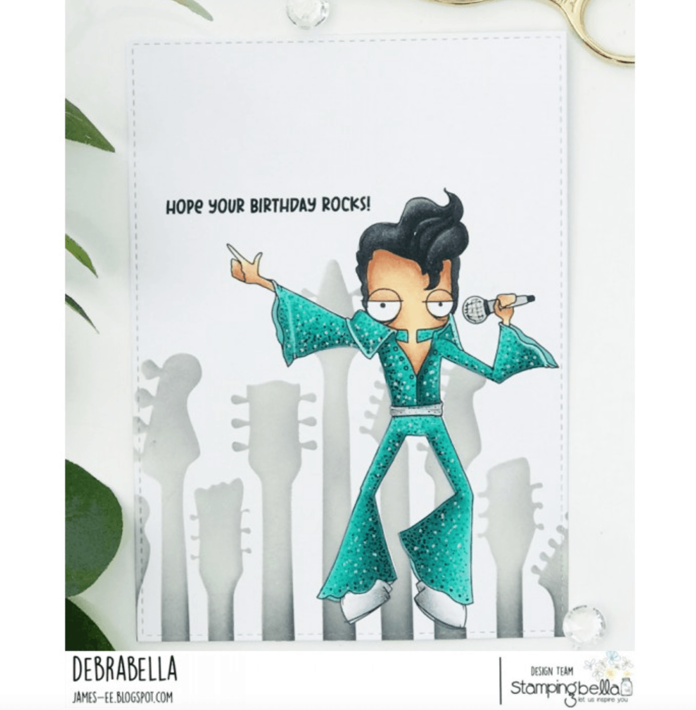 Stamping Bella - Rubber Stamp - Oddball Collection - Elvis - Messy Papercrafts