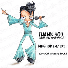Stamping Bella - Rubber Stamp - Oddball Collection - Elvis - Messy Papercrafts