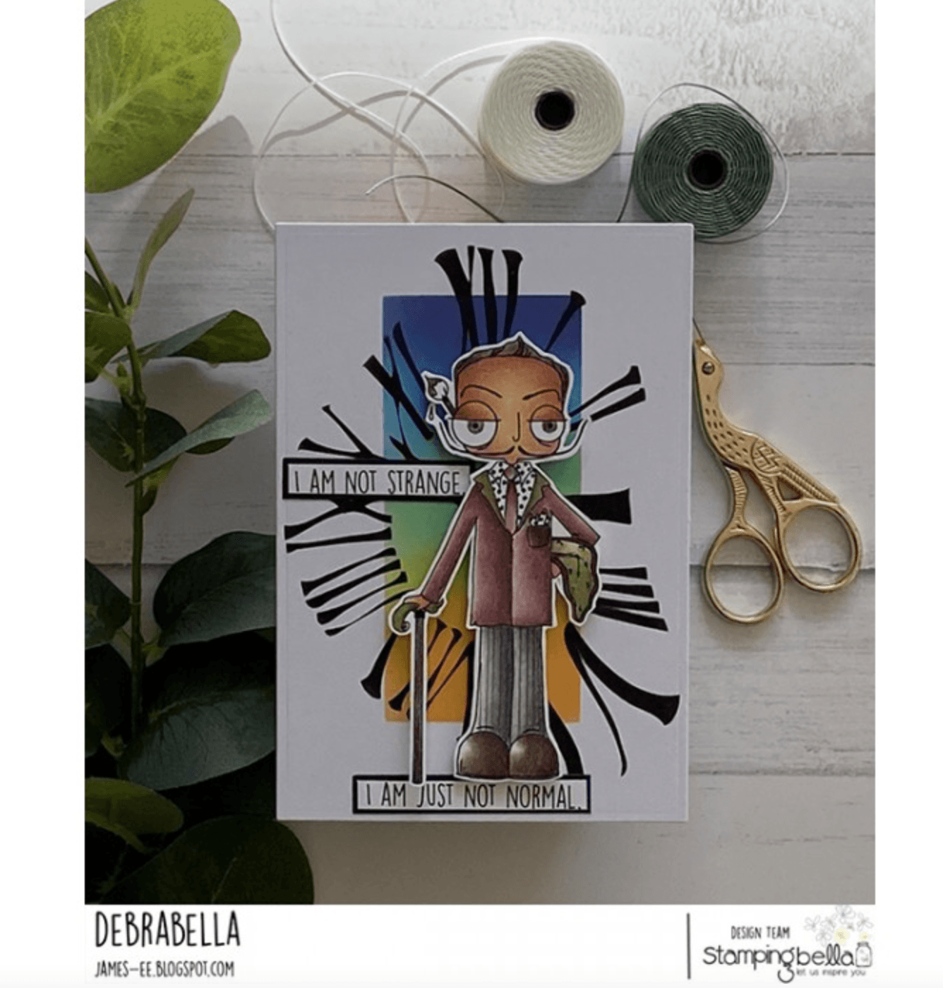 Stamping Bella - Rubber Stamp - Oddball Collection - Salvador Dali - Messy Papercrafts