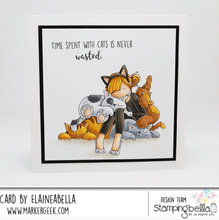 Stamping Bella - Rubber Stamp - Tiny Townie - Courtney Loves Kitties - Messy Papercrafts