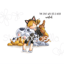 Stamping Bella - Rubber Stamp - Tiny Townie - Courtney Loves Kitties - Messy Papercrafts