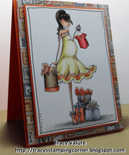 Stamping Bella - Rubber Stamp - Uptown Girls - Brynn Has A Baby Shower - Messy Papercrafts