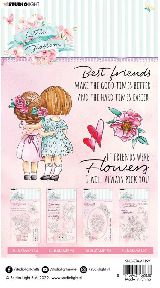 Studio Light - Clear Stamp Friends Little Blossom 105x148x3mm 1 PC Nr.194 Studio Light