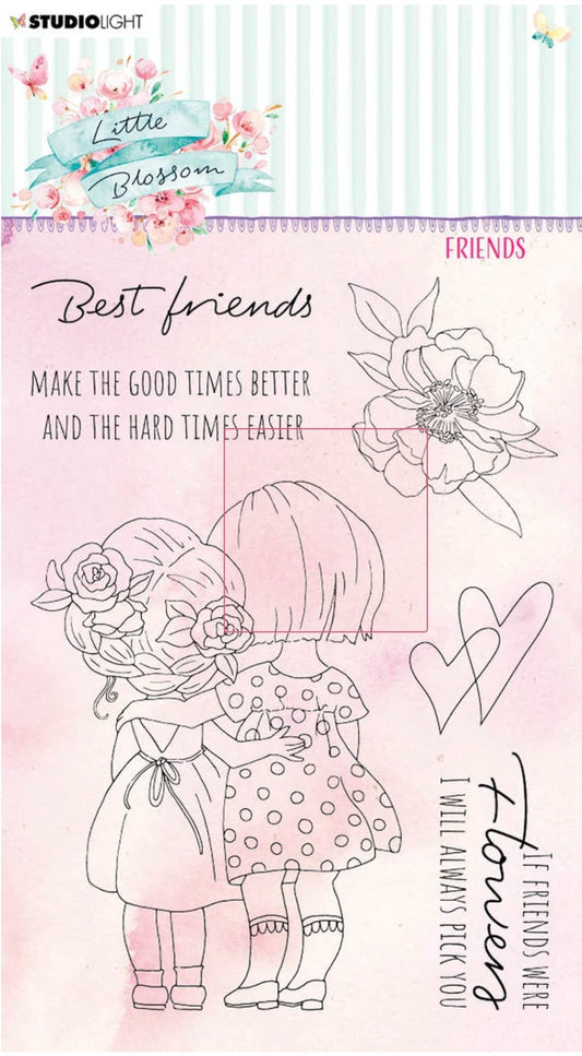 Studio Light - Clear Stamp Friends Little Blossom 105x148x3mm 1 PC Nr.194 Studio Light