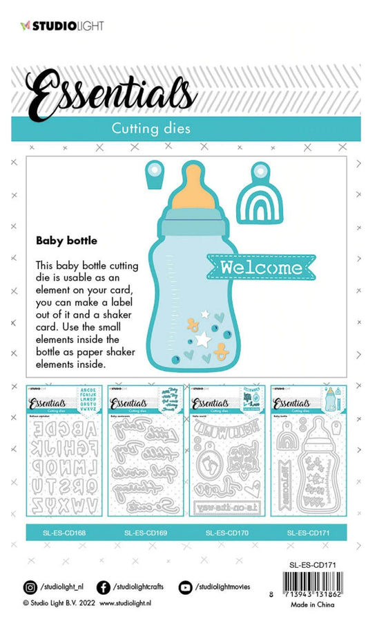 Studio Light - Cutting Die Baby Bottle Essentials 105x148x1mm 1 PC Nr.171 Studio Light