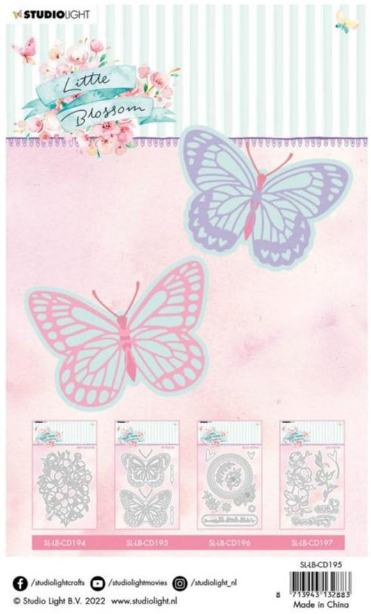 Studio Light - Cutting Die Butterflies Little Blossom 100x142x1mm 13 PC Nr.195 Studio Light