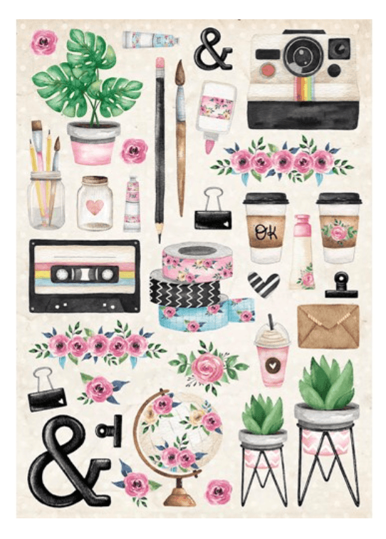 Studio Light - DIY Block "Love To Create" - A4 - Essentials Nr.16 - Messy Papercrafts