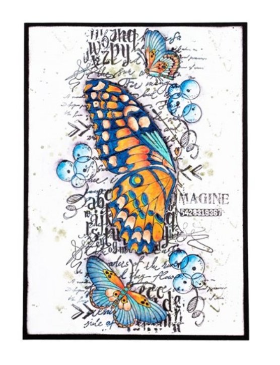 Studio Light Grunge Collection Clear Stamp - Butterfly - SL-GR-STAMP205 Studio Light