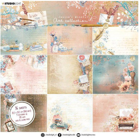 Studio Light - Paper Pad 8x8 Inch - JMA Write Your Story Nr.34 Studio Light