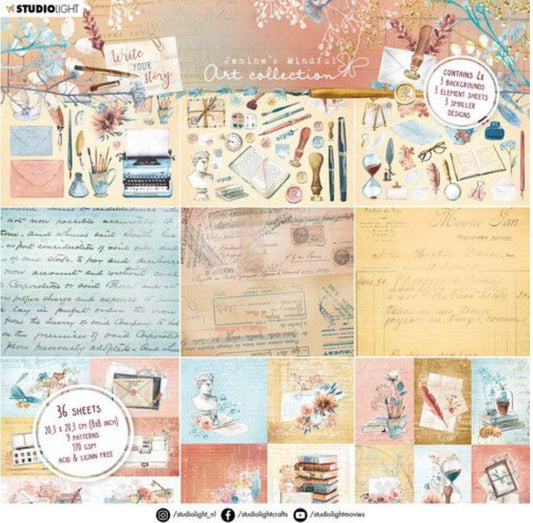 Studio Light - Paper Pad 8x8 Inch - JMA Write Your Story Nr.35 Studio Light