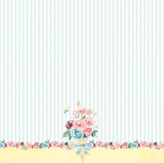 Studio Light - Scrapbook Paper Pad - 12x12 Inch - Little Blossom Studiolight