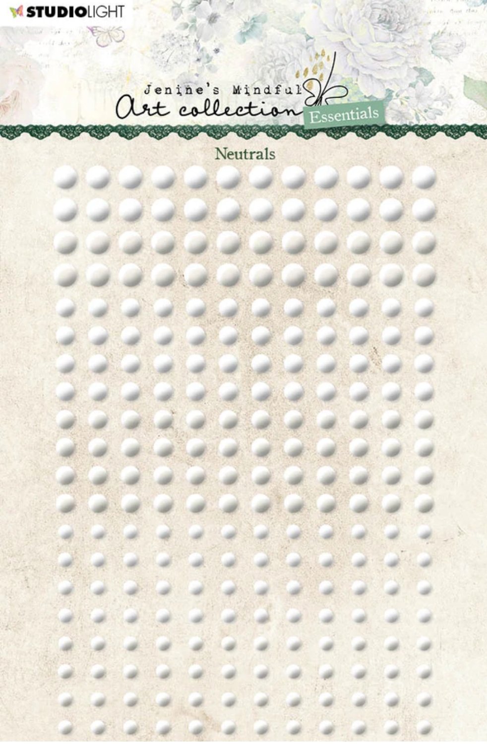 Studio Light - Self Adhesive Pearls Neutrals - Essentials 105x160x4mm 240 PC Nr.01 Studiolight