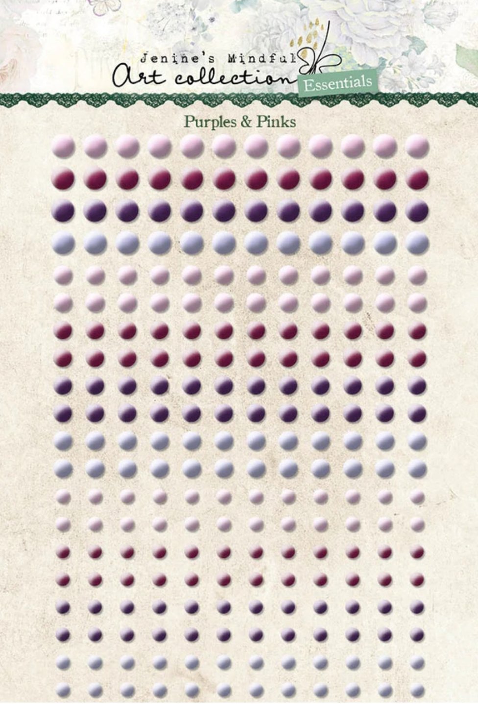 Studio Light - Self Adhesive Pearls Purples & Pinks - Essentials 105x160x4mm 240 PC Nr.03 Studiolight
