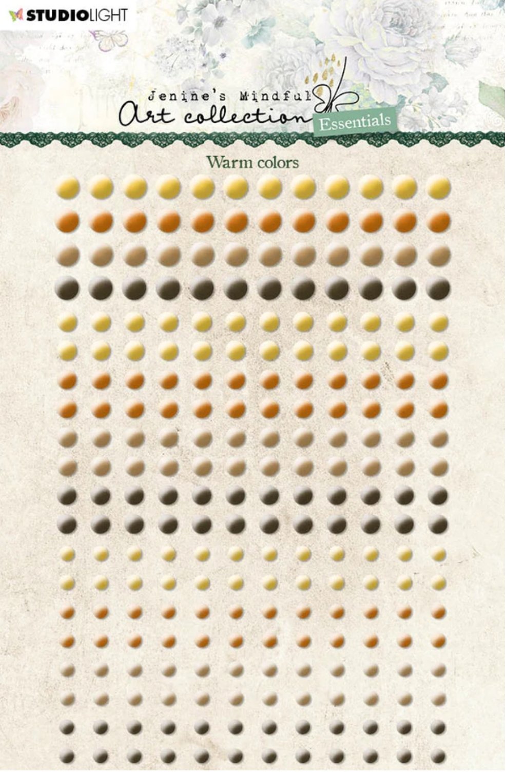Studio Light - Self Adhesive Pearls Warm Colors - Essentials 105x160x4mm 240 PC Nr.04 Studiolight