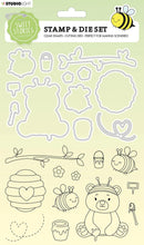 Studio Light - Stamp & Cutting Die - Bear And Bees - Sweet Stories - Messy Papercrafts