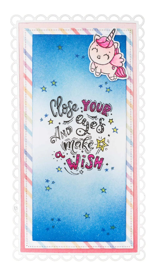 Studio Light - Stamp & Cutting Die - Unicorns & Glitter - Mini Friendz - Messy Papercrafts