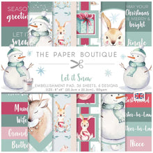 The Paper Boutique - Let it Snow - Embellishment Pad - 8x8 Inch - Messy Papercrafts