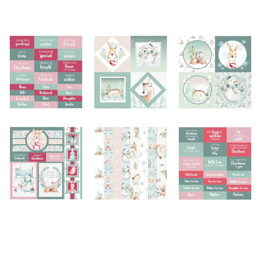 The Paper Boutique - Let it Snow - Embellishment Pad - 8x8 Inch - Messy Papercrafts