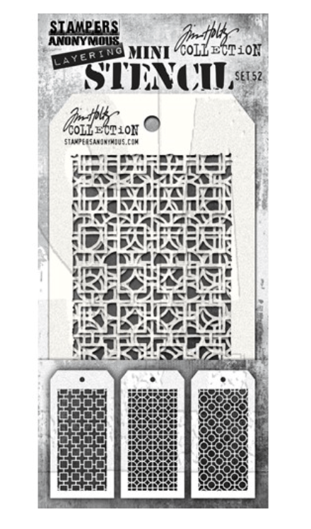 Tim Holtz Bundle - Collection Includes 5 Stamp Sets, 3 Stencils, 1 Mini Stencil Set! - Messy Papercrafts