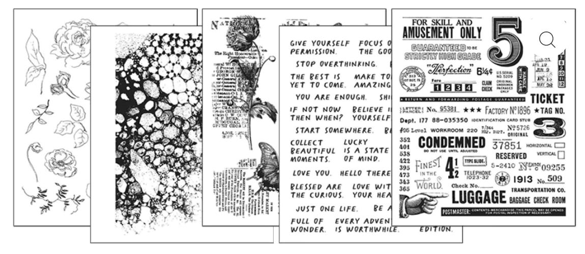 Tim Holtz Bundle - Collection Includes 5 Stamp Sets, 3 Stencils, 1 Mini Stencil Set! - Messy Papercrafts