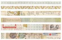 Tim Holtz - Ideaology - 6 pk Design Tapes Salvaged - Washi Tape Tim Holtz