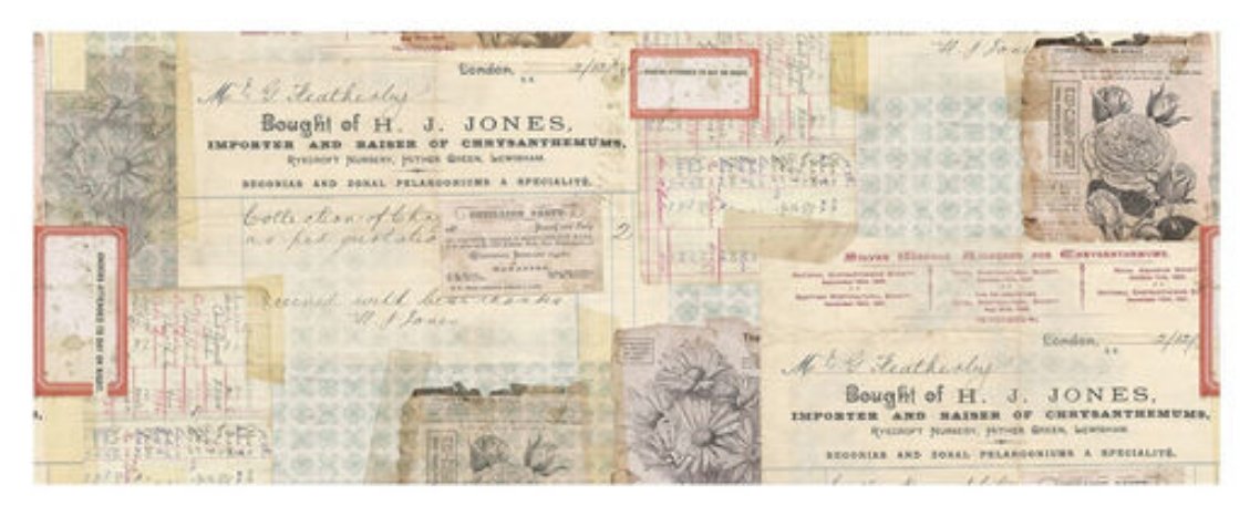 Tim Holtz Ideaology Collage Paper 6"X6yds Document Tim Holtz