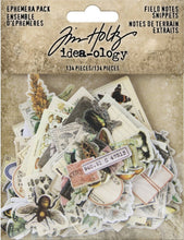Tim Holtz Ideaology Ephemera Snippets Field Notes Tim Holtz