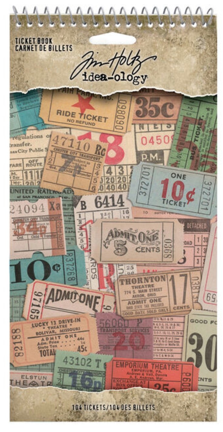 Tim Holtz Ideaology Ticket Book Tim Holtz