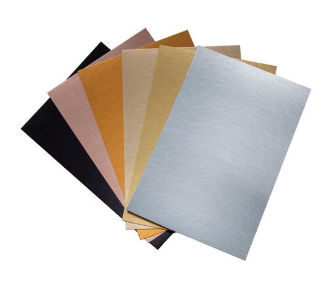 Tim Holtz Kraft Stock Metallic Classics Paper - 6x9 Inch Sheets ...