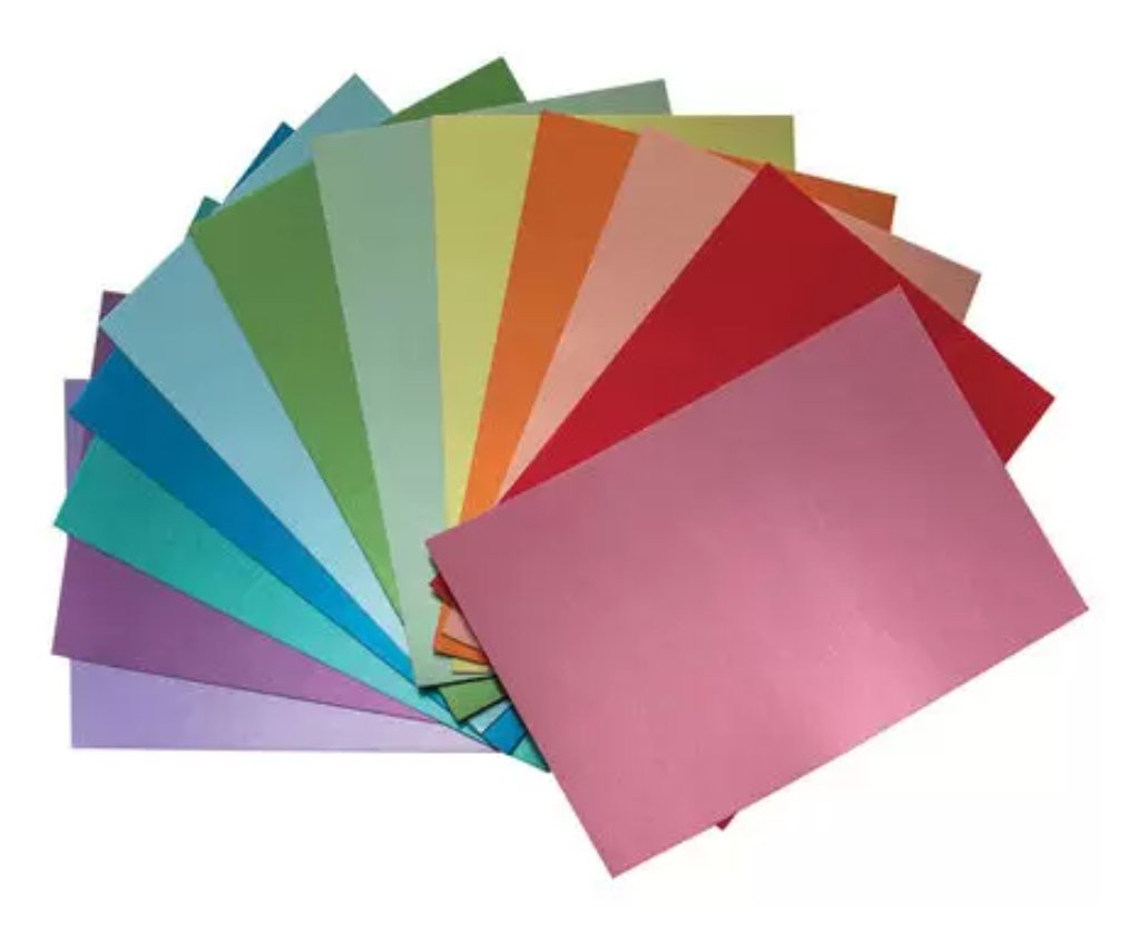 Tim Holtz Kraft Stock Metallic Colors Paper - 6x9 Inch Sheets - Ideaology Tim Holtz