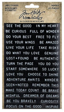 Tim Holtz Label Stickers Thoughts Ideology Tim Holtz