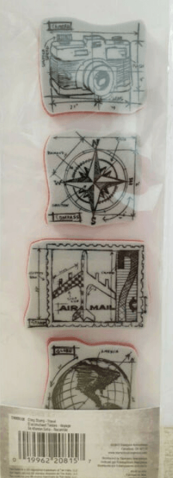 Tim Holtz Mini Blueprints Strip TRAVEL Cling Rubber Stamps THMB008 - Messy Papercrafts